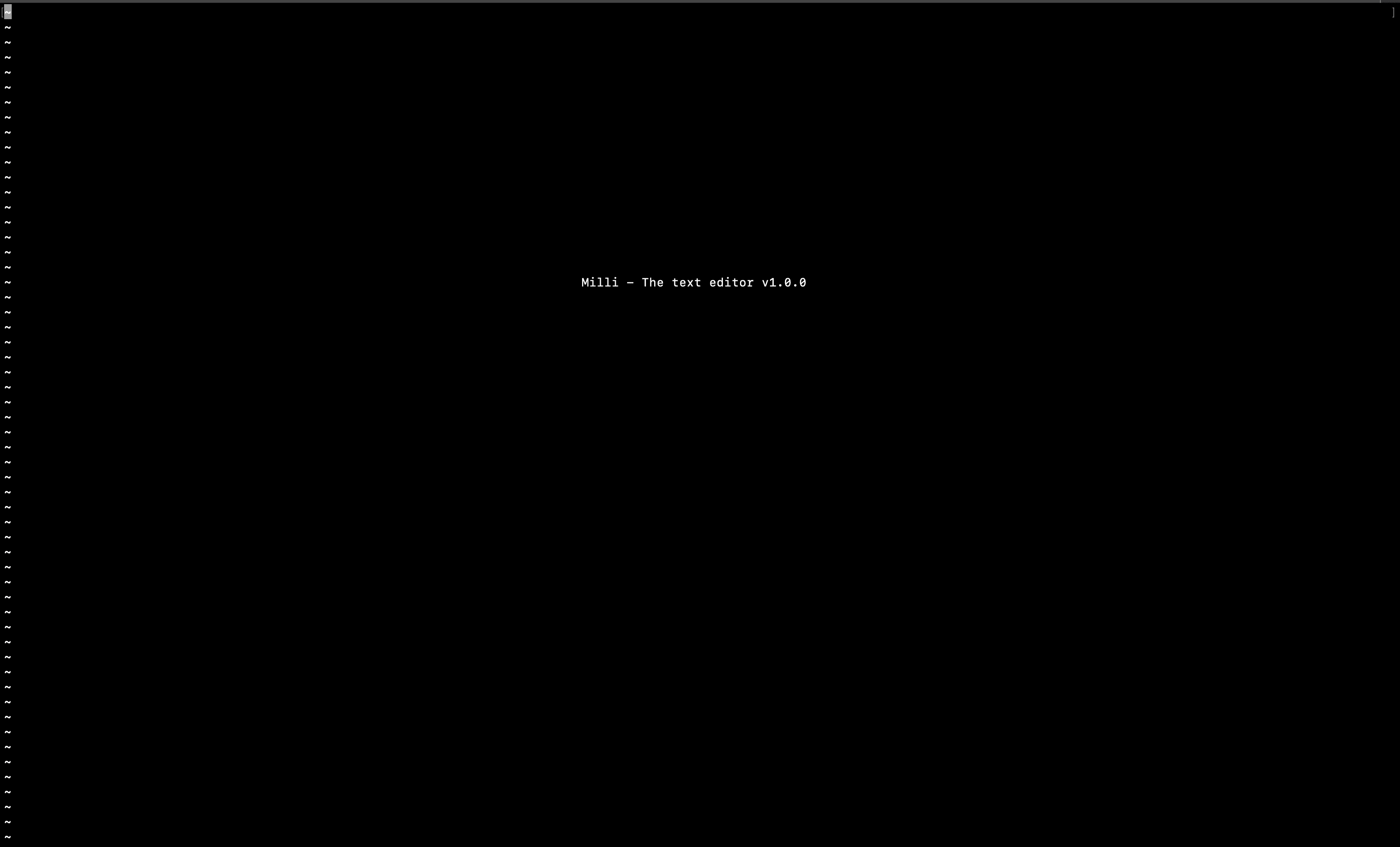 Milli - The text editor